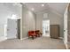 Bedroom featuring vaulted ceilings, neutral decor, and natural light creating a bright and welcoming space at 111 Finnway Ln, Cary, NC 27519