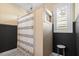 This bathroom features a walk-in shower with shower curtains at 115 Mill Run Ln, Sanford, NC 27330