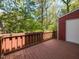 Exterior view of a wood deck area at 116 Old Maple Ln, Durham, NC 27713