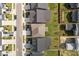 An aerial view of new houses with a lush green lawn at 1245 Porters Call Dr, Wendell, NC 27591