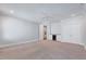 Empty bedroom featuring carpet and recessed lights at 1309 Pecora Ln, Raleigh, NC 27607