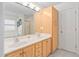Bright bathroom with double vanity, soaking tub and natural lighting at 1500 St Andrews Dr, Mebane, NC 27302