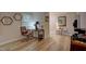 Bright office space with modern desk and ergonomic chair, perfect for remote work at 1536 Dirkson Ct, Cary, NC 27511