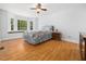 Bright bedroom with bay windows, providing natural light and a window seat at 2001 Virginia Dare Pl, Raleigh, NC 27610