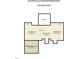 Second floor plan with bedrooms, bathroom and attic for expansion at 2001 Virginia Dare Pl, Raleigh, NC 27610