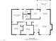 Detailed floor plan showcasing layout of bedrooms, bathrooms, kitchen, living spaces, and screened porch at 216 Burkwood Ln, Raleigh, NC 27609