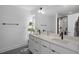 Modern bathroom featuring a double vanity, sleek fixtures, and ample counter space at 2225 Millbank Village Ct # 101, Raleigh, NC 27610