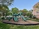 Community playground with slides and play equipment at 2411 Vancastle Way # 202, Raleigh, NC 27617