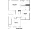 Second floor floorplan featuring a main suite with WIC, bathroom and bedrooms at 322 Bluejay St, Clayton, NC 27520