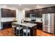 Kitchen with granite countertops, stainless steel appliances, and a center island at 4290 Sustain Cir, Franklinton, NC 27525