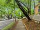 Street view shows sidewalk with mature trees, street parking, and neighboring homes at 524 S Boylan Ave, Raleigh, NC 27603