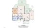 Floor plan layout showcasing the living room, kitchen, and screened porch at 6409 Lakeland Dr, Raleigh, NC 27612
