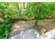 An elevated patio provides a serene view of the surrounding greenery and natural landscape at 6409 Lakeland Dr, Raleigh, NC 27612