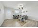 Bright and airy living room offers modern furnishings, light flooring and plenty of natural light at 85 Sun Mdw Cir, Benson, NC 27504