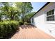 Spacious wooden deck offering great views of the backyard and surrounding greenery at 1015 Washington St, Burlington, NC 27217