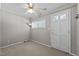 Bedroom with neutral walls, a ceiling fan, and a single window at 118 Shannon Dr, Burlington, NC 27215