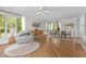 Comfortable living space with hardwood floors, stylish furniture, and lots of natural light at 118 Shannon Dr, Burlington, NC 27215