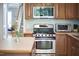 Modern kitchen with stainless steel appliances and ample counter space at 1201 Bellenden Dr, Durham, NC 27713