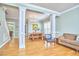 Spacious living room featuring hardwood floors and lots of natural light at 1201 Bellenden Dr, Durham, NC 27713