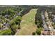 Stunning aerial shot of lush golf course with homes at 1545 Heritage Links Dr, Wake Forest, NC 27587