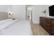 Bright bedroom with wood floors, dresser, and stylish decor at 209 Dickens Dr, Raleigh, NC 27610