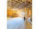 Unfinished basement space, framed, plumbed and wired, ready for customization at 240 Liberty Star Rd, Wendell, NC 27591