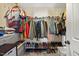Walk-in closet with ample shelving and hanging storage for clothes, shoes, and accessories at 28 Lee Woods Dr, Clayton, NC 27520