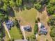 Aerial view of several homes with large lawns at 2804 Brenfield Dr, Raleigh, NC 27606