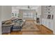 Inviting living room with a fireplace and access to the outdoor area at 2804 Brenfield Dr, Raleigh, NC 27606