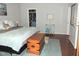 Bedroom with a trunk at the foot of the bed and closet space at 3530 Winding Walk Ct, Raleigh, NC 27616