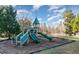 Community playground with multiple slides and play structures for children at 3530 Winding Walk Ct, Raleigh, NC 27616
