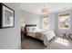 Cozy bedroom with natural light, carpet flooring, and calm décor at 3920 Bentley Brook Dr, Raleigh, NC 27612