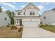 Charming two-story home with a two-car garage, well-maintained lawn, and inviting curb appeal at 4005 Sierra Pelona Dr, Raleigh, NC 27616