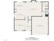 Detailed floor plan showcasing the layout of the first floor, including living room, kitchen, and garage at 416 Glenview Ln, Durham, NC 27703