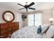Bedroom view features a bed and dresser at 572 W Walker Woods Ln, Clayton, NC 27527