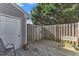 Private backyard deck area, perfect for outdoor relaxation and entertaining at 5900 Shady Grove Cir, Raleigh, NC 27609