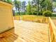 Large wooden deck is perfect for entertaining at 7702 Nc Highway 581, Kenly, NC 27542