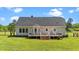 Beautiful backyard with a deck and lush green lawn at 8700 Crowder Rd, Raleigh, NC 27603