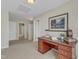 Attic bonus space features neutral carpet, desk and multiple closets at 9005 River Estates Dr, Knightdale, NC 27545
