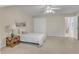 Bedroom featuring neutral carpet, twin bed, and a ceiling fan at 9005 River Estates Dr, Knightdale, NC 27545