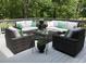 Comfortable outdoor deck with stylish seating arrangements and inviting atmosphere at 105 Hein Dr, Clayton, NC 27527