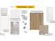 Choice package 7 showing bathroom countertops, tile, faucets, shower, flooring, and interior door at 10573 Brookside Reserve St, Raleigh, NC 27614