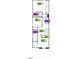 Detailed second floor floorplan showing the primary bedroom, bedrooms 2 and 3, and bath 2 at 10573 Brookside Reserve St, Raleigh, NC 27614