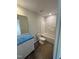 Standard bathroom featuring a single sink vanity and shower/tub combo at 1106 Brookrun Dr, Oxford, NC 27565