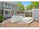 Inviting backyard deck with ample seating, perfect for outdoor entertaining and relaxation at 120 Barbary Ct, Cary, NC 27511