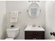 Bathroom featuring updated vanity and a modern sink at 120 Barbary Ct, Cary, NC 27511
