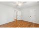 Bedroom with hardwood floors and neutral paint color at 120 Barbary Ct, Cary, NC 27511