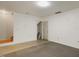 Unfinished basement with stairs at 126 W Savannah Ridge Rd, Holly Springs, NC 27540