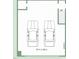 Detailed floor plan showcasing the layout of the garage with dimensions at 1306 Mordecai Dr, Raleigh, NC 27604