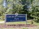 Church Street Park sign in the Morrisville Parks System at 1605 Grace Point Rd, Morrisville, NC 27560